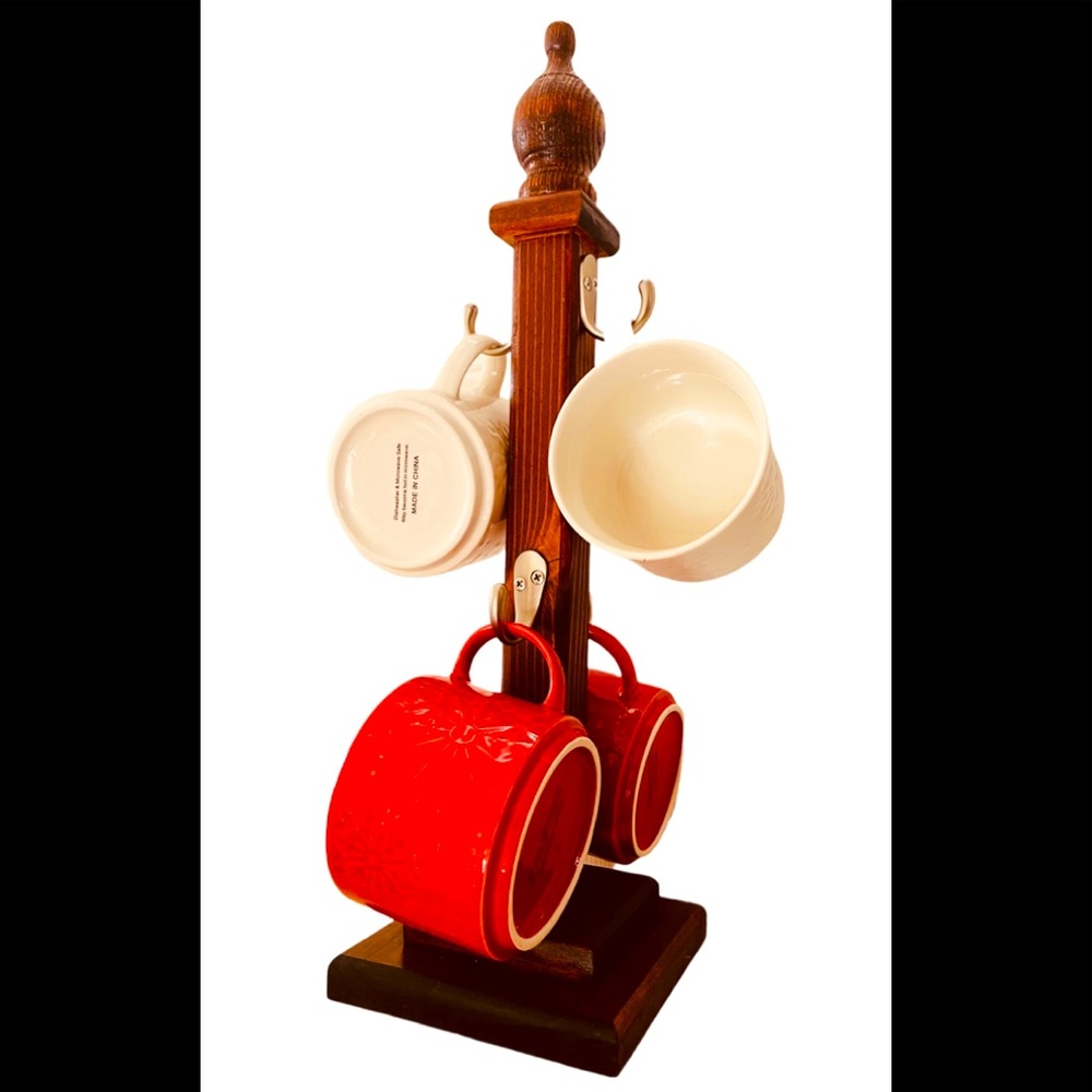 Modern Rustic Coffee Mug Tree | Mug Hanger | Kitchen Decor |